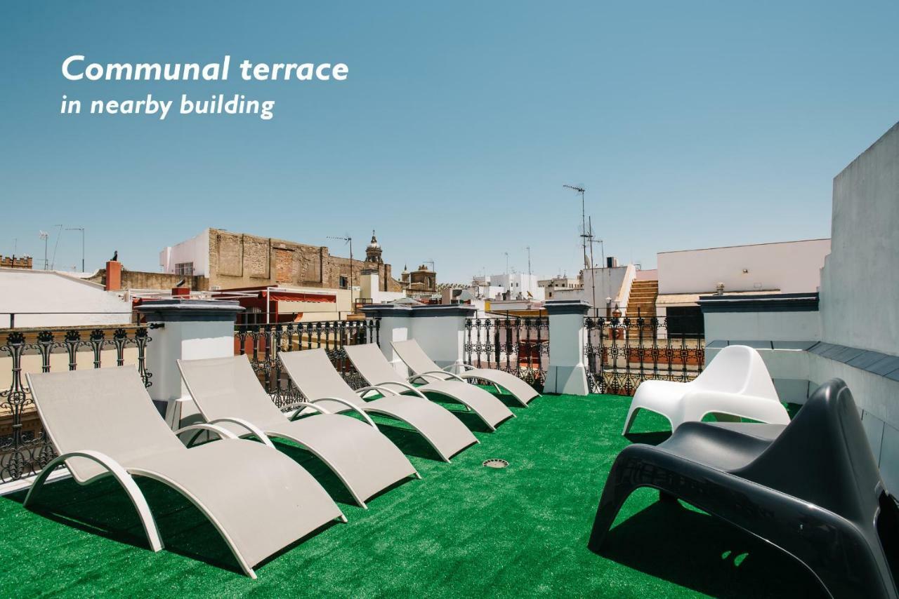 Hostly Acetres 1B-2B Center-Fibre-Conmunal Terrace-Parking Optional Siviglia Esterno foto